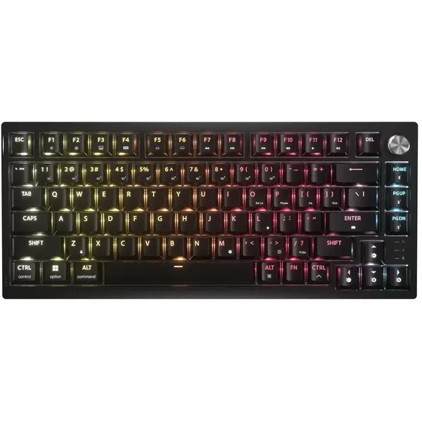Tastatura gaming K65 Plus Wireless, Backlit RGB LED, switch Corsair MLX Fusion, Negru
