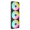 Ventilator PC Corsair iCUE Link LX120 RGB Starter Kit 120mm, Triple Pack, Negru