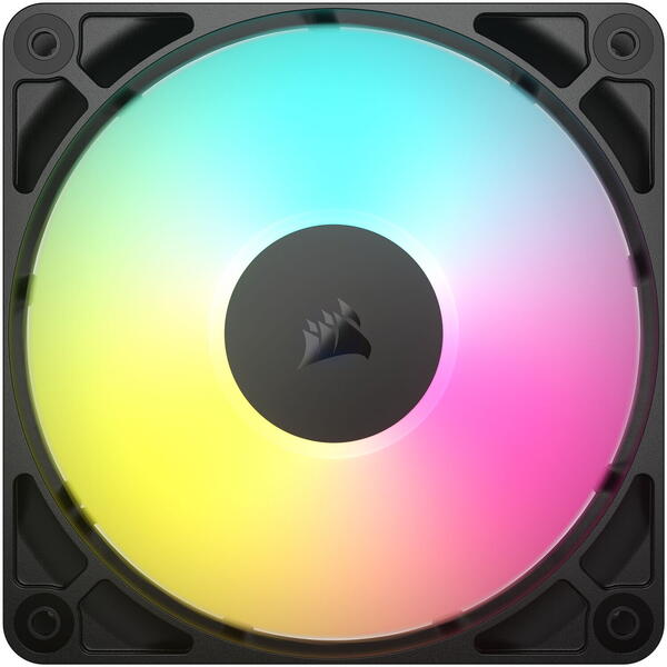 Ventilator PC Corsair RS120 ARGB 120mm PWM, Triple Pack, Negru