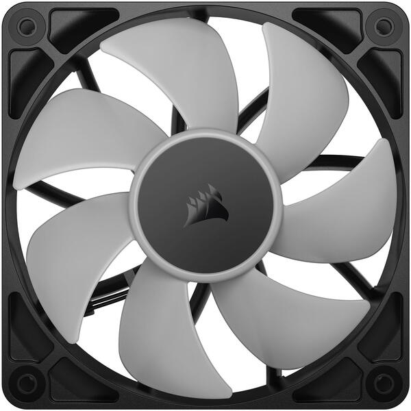 Ventilator PC Corsair RS120 ARGB 120mm PWM, Triple Pack, Negru