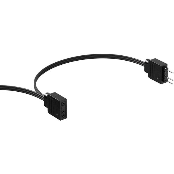 Ventilator PC Corsair RS120 ARGB 120mm PWM, Triple Pack, Negru