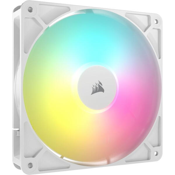 Ventilator PC Corsair RS140 ARGB 140mm PWM, Alb