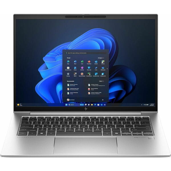 Laptop HP EliteBook 860 G11, 16 inch WUXGA IPS, Intel Core Ultra 7 155H, 32GB DDR5, 1TB SSD, Intel Integrated Graphics, Win 11 Pro, Silver