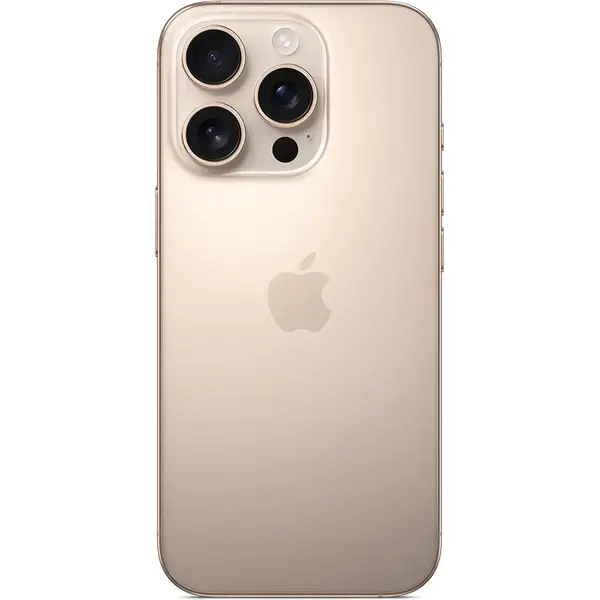 Smartphone Apple iPhone 16 Pro, 6.3 inch, 128GB, 8GB RAM, 5G, Desert Titanium