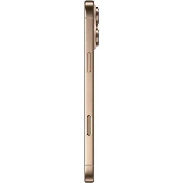 Smartphone Apple iPhone 16 Pro, 6.3 inch, 128GB, 8GB RAM, 5G, Desert Titanium