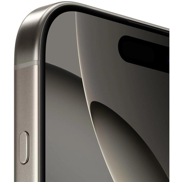 Smartphone Apple iPhone 16 Pro, 6.3 inch, 128GB, 8GB RAM, 5G, Natural Titanium