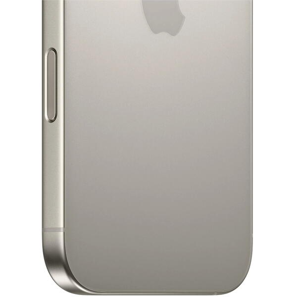 Smartphone Apple iPhone 16 Pro, 6.3 inch, 128GB, 8GB RAM, 5G, Natural Titanium