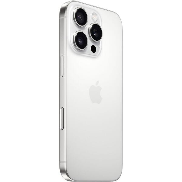 Smartphone Apple iPhone 16 Pro, 6.3 inch, 1TB, 8GB RAM, 5G, White Titanium