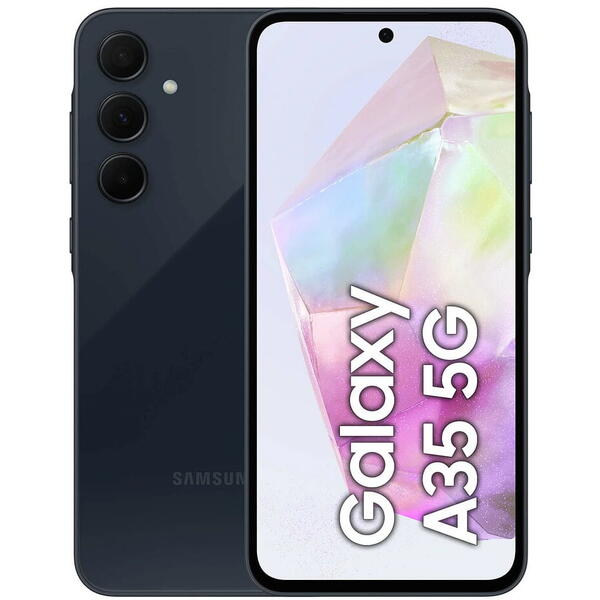 Smartphone Samsung Galaxy A35, 6.6 inch, 256GB, 8GB RAM, Dual SIM, 5G, 4-Camere, Awesome Navy