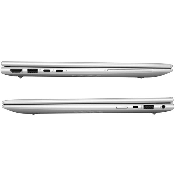 Laptop HP EliteBook 830 G11, 13.3 inch WUXGA IPS, Intel Core Ultra 7 155U, 32GB LPDDR5X, 1TB SSD, Intel Graphics, Win 11 Pro, Silver 5Yr