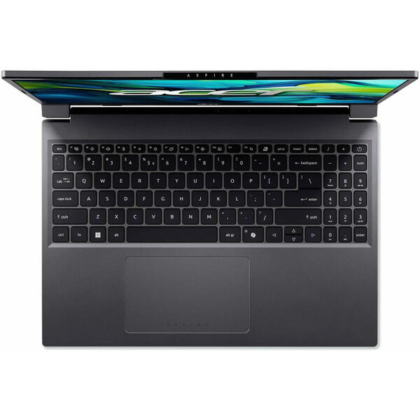 Laptop Acer Aspire Go 15 AG15-51P, 15.3 inch WUXGA IPS, Intel Core i7-1355U, 16GB DDR5, 1TB SSD, Intel Iris Xe, Steel Gray