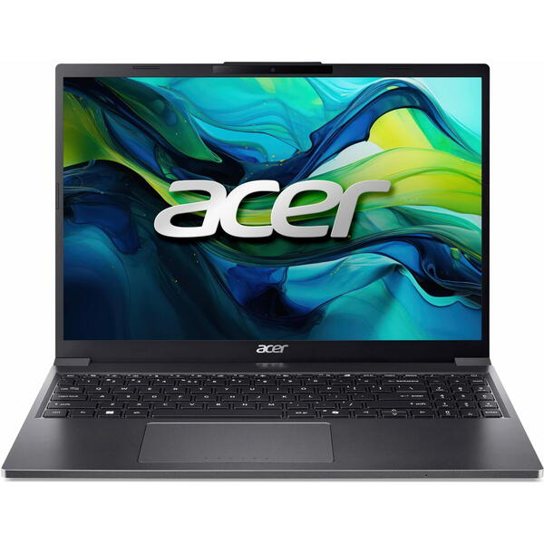 Laptop Acer Aspire Go 15 AG15-51P, 15.3 inch WUXGA IPS, Intel Core i7-1355U, 16GB DDR5, 1TB SSD, Intel Iris Xe, Steel Gray