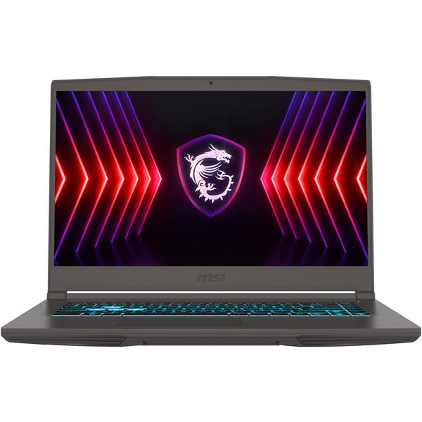 Laptop Gaming MSI Thin 15 B13VE, 15.6 inch FHD 144Hz, Intel Core i7-13620H, 16GB DDR4, 512GB SSD, GeForce RTX 4050 6GB, Cosmos Gray