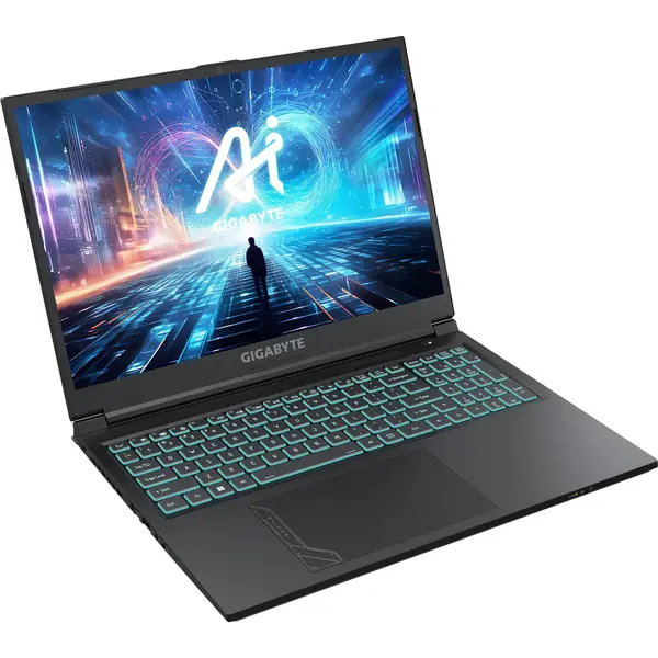 Laptop Gaming Gigabyte G6 KF, 16 inch FHD+ 165Hz, Intel Core i7-13620H, 16GB DDR5, 512GB SSD, GeForce RTX 4050 8GB, Iron Gray