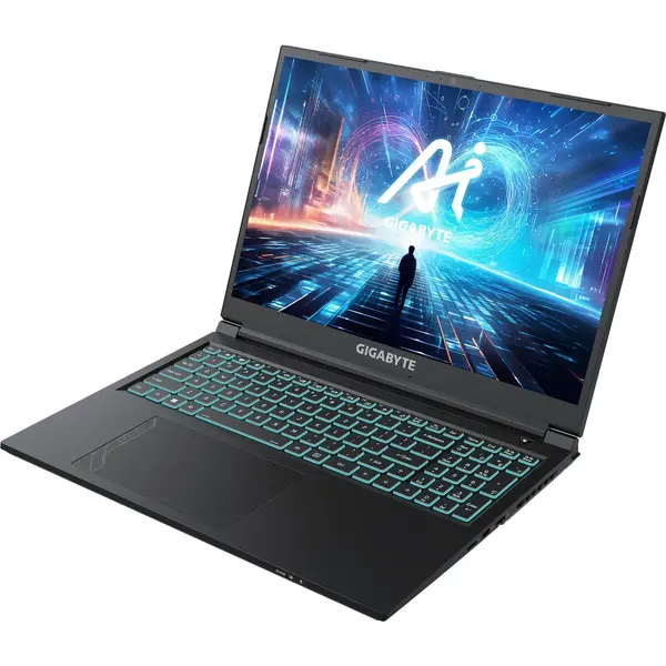 Laptop Gaming Gigabyte G6 KF, 16 inch FHD+ 165Hz, Intel Core i7-13620H, 16GB DDR5, 512GB SSD, GeForce RTX 4050 8GB, Iron Gray