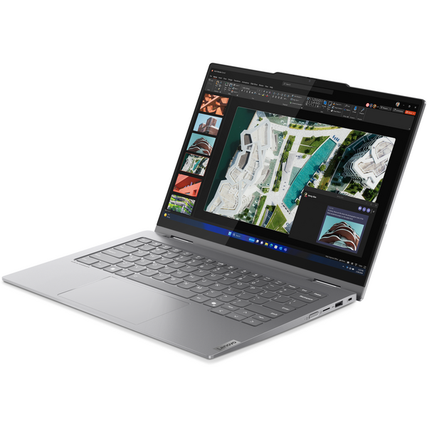 Laptop Lenovo ThinkBook 14 2-in-1 G4 IML, 14 inch WUXGA IPS Touch, Intel Core Ultra 7 155U, 16GB DDR5, 512GB SSD, Intel Graphics, Win 11 Pro, Luna Grey