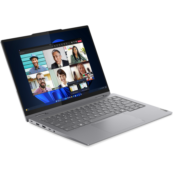 Laptop Lenovo ThinkBook 14 2-in-1 G4 IML, 14 inch WUXGA IPS Touch, Intel Core Ultra 7 155U, 16GB DDR5, 512GB SSD, Intel Graphics, Win 11 Pro, Luna Grey
