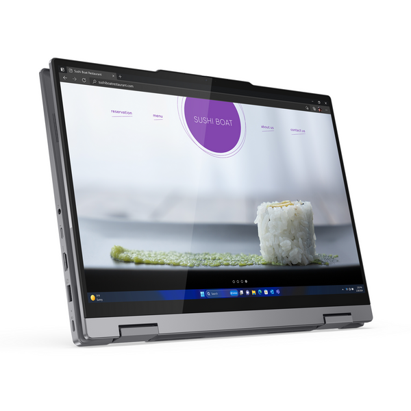 Laptop Lenovo ThinkBook 14 2-in-1 G4 IML, 14 inch WUXGA IPS Touch, Intel Core Ultra 7 155U, 16GB DDR5, 512GB SSD, Intel Graphics, Win 11 Pro, Luna Grey