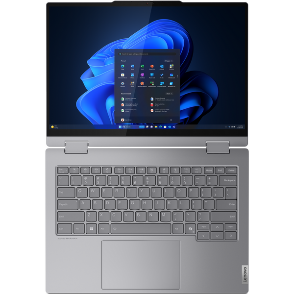 Laptop Lenovo ThinkBook 14 2-in-1 G4 IML, 14 inch WUXGA IPS Touch, Intel Core Ultra 7 155U, 16GB DDR5, 512GB SSD, Intel Graphics, Win 11 Pro, Luna Grey