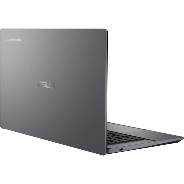 Laptop Asus Chromebook Plus CX34 (CX3402CBA), 14 inch FHD, Intel Core i3-1215U with IPU, 8GB LPDDR5, 128GB UFS, Intel UHD, Chrome OS, Rocky Grey