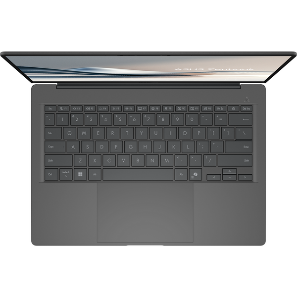 Laptop Asus Zenbook A14 UX3407RA, 14 inch WUXGA OLED, Qualcomm Snapdragon X Elite X1E-78-100, 16GB LPDDR5X, 1TB SSD, Qualcomm Adreno, Win 11 Pro, Iceland Grey