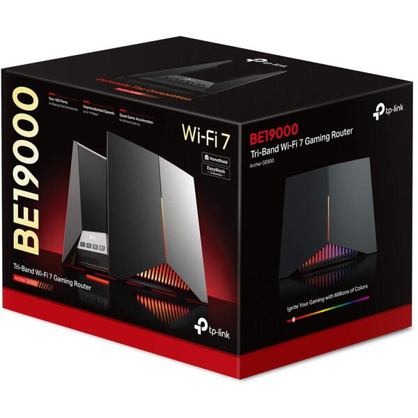 Router Wireless TP-LINK Archer GE800, TRi-Band, BE19000