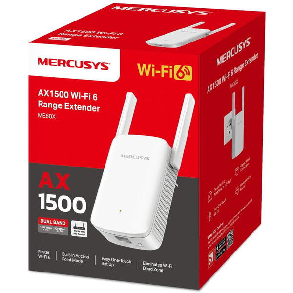 Access Point MERCUSYS AX1500 Wi-Fi Range Extende ME60X