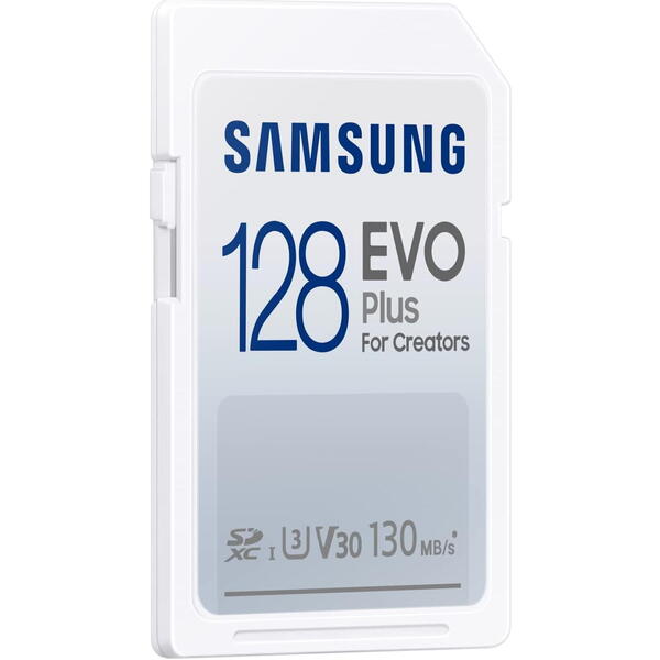 Card Memorie Samsung EVO Plus SDXC 128GB, UHS-I Class 10