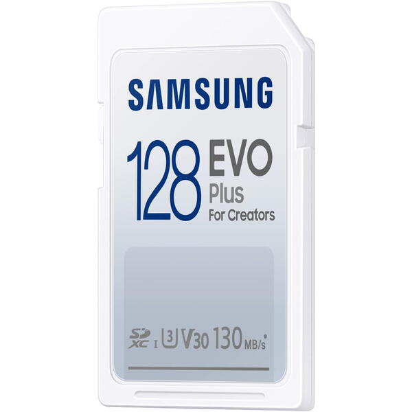 Card Memorie Samsung EVO Plus SDXC 128GB, UHS-I Class 10