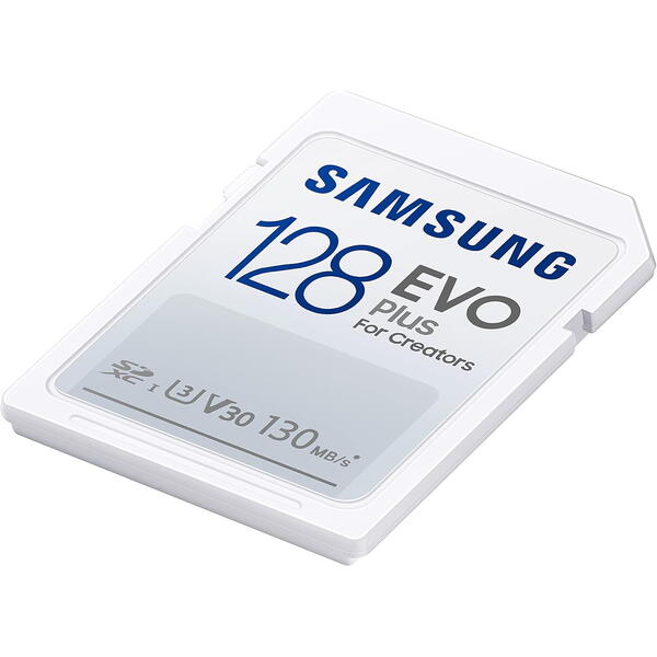 Card Memorie Samsung EVO Plus SDXC 128GB, UHS-I Class 10