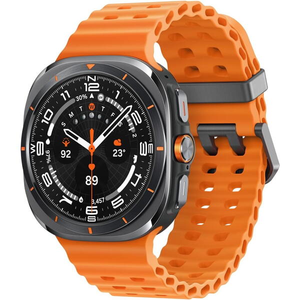 SmartWatch Samsung Galaxy Watch Ultra, LTE, 47 mm, Wi-Fi, Bluetooth, GPS, NFC, Rezistent la apa, Titanium Gray