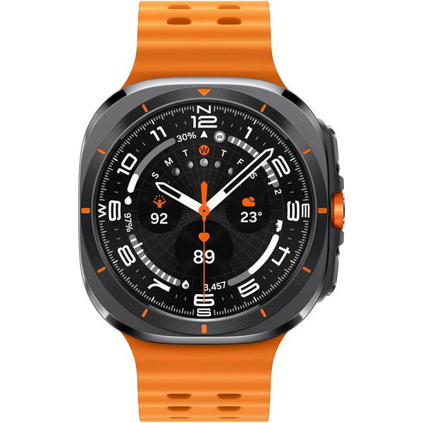 SmartWatch Samsung Galaxy Watch Ultra, LTE, 47 mm, Wi-Fi, Bluetooth, GPS, NFC, Rezistent la apa, Titanium Gray