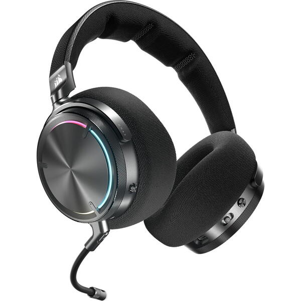 Casti gaming Corsair Virtuoso Max Wireless Carbon, pentru XBOX, Negru