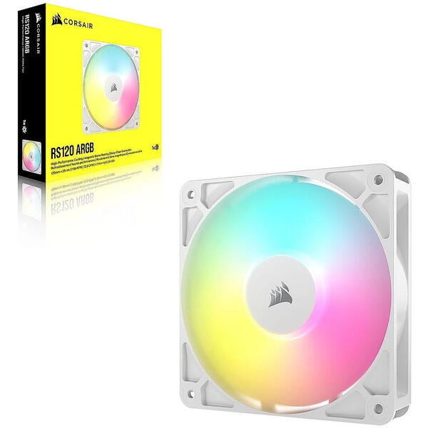 Ventilator PC Corsair RS120 ARGB 120mm PWM White