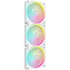 Ventilator PC Corsair iCUE Link LX120 RGB Starter Kit 120mm PWM Three Fan Pack White