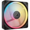 Ventilator PC Corsair iCUE LINK LX120-R RGB 120mm PWM Reverse, Negru
