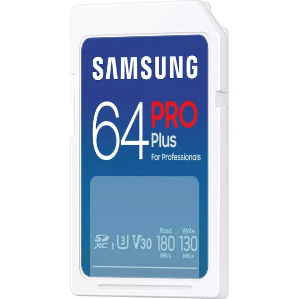 Samsung SDXC PRO Plus 64GB, Class 10, UHS-I U3, V30