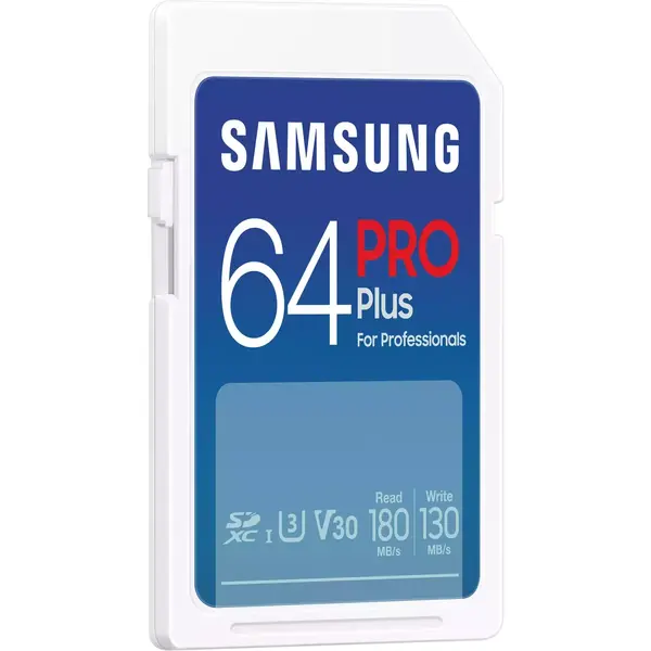 Samsung SDXC PRO Plus 64GB, Class 10, UHS-I U3, V30