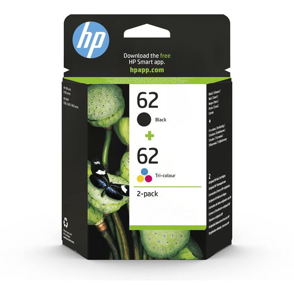 HP 62 Combo Black/Tri-color