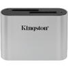 Card Reader Kingston Workflow Dual Slot SDHC/SDXC UHS-II Reader Silver