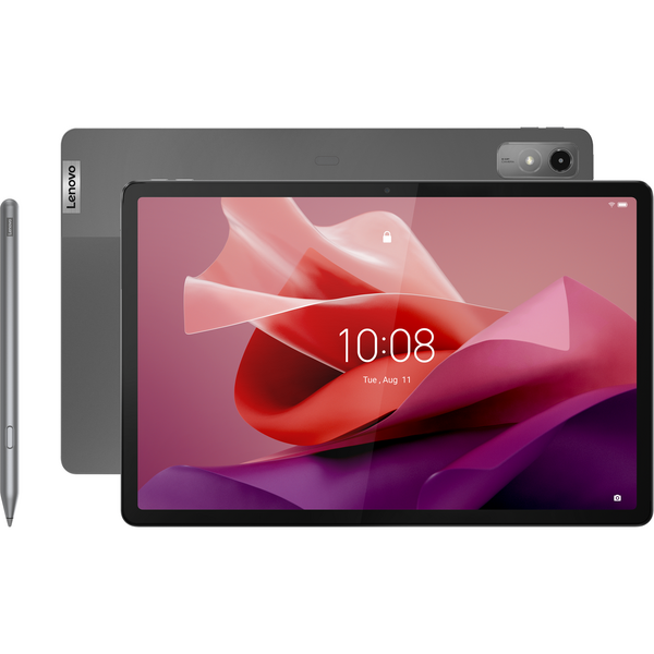 Tableta Lenovo Tab P12, 12.7 inch Multi-touch, Dimensity 7050 2.6GHz Octa Core, 4GB RAM, 128GB flash, Wi-Fi, Bluetooth, Android 13, Storm Grey