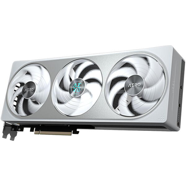 Placa video Gigabyte RTX 5070 GAMING AERO OC, 12GB GDDR7, 192-bit, DLSS 4.0, Alb