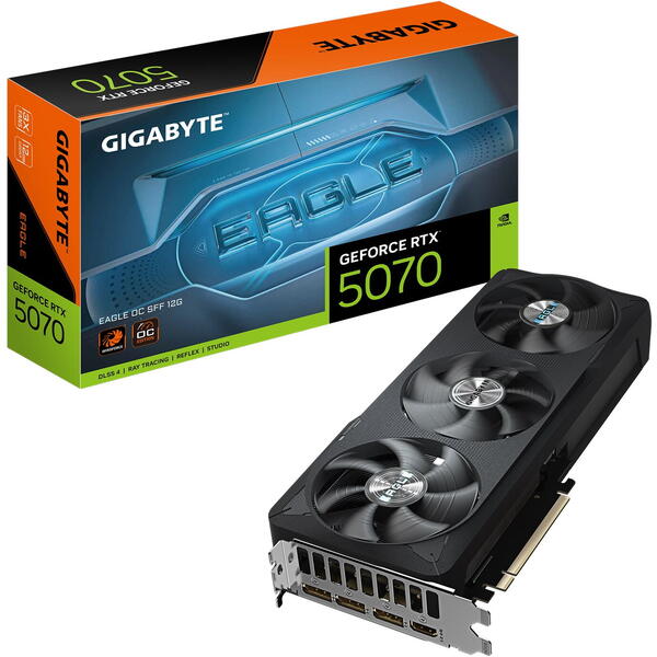 Placa video Gigabyte GeForce RTX 5070 EAGLE OC SFF 12GB GDDR7 192Bit DLSS 4.0