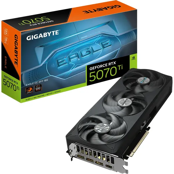 Placa video Gigabyte GeForce RTX 5070 Ti EAGLE OC SFF 16GB GDDR7 256 Bit DLSS 4.0