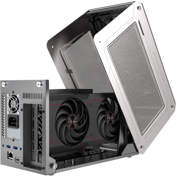 Placa video Sapphire GearBox 500 AMD Radeon RX 6600 XT PULSE 8GB, GDDR6, 128bit, Externa Thunderbolt 3