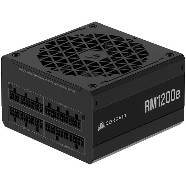 Sursa Corsair RM1200e 80+ Gold 1200W, Full Modulara, Negru