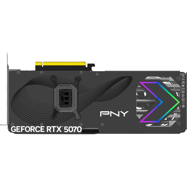 Placa video PNY GeForce RTX 5070 ARGB EPIC-X OC Triple Fan 12GB GDDR7 192 Bit DLSS 4.0