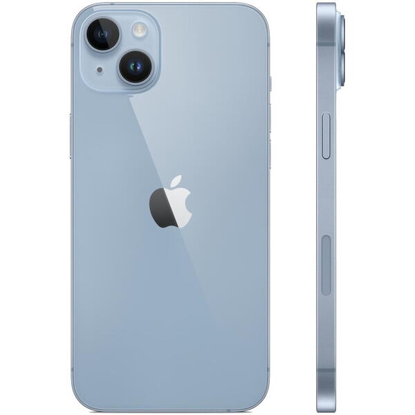 Smartphone Apple iPhone 14, 6.1 inch, 128GB, 6GB RAM, 5G, Dual Sim, Blue