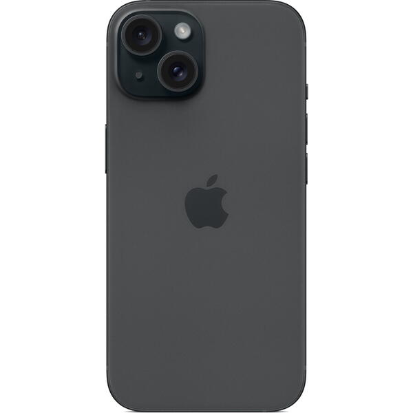 Smartphone Apple iPhone 15, 128GB, 6GB RAM, 5G, Midnight