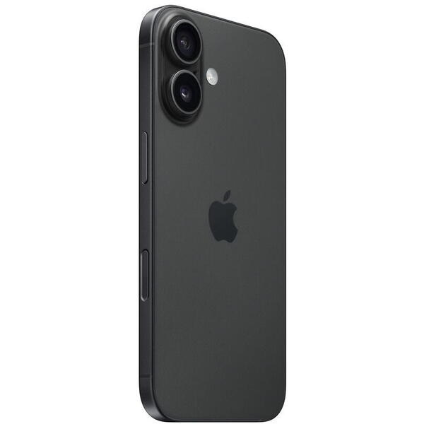 Smartphone Apple iPhone 16, 6.1 inch, 128GB, 8GB RAM, 5G, Black